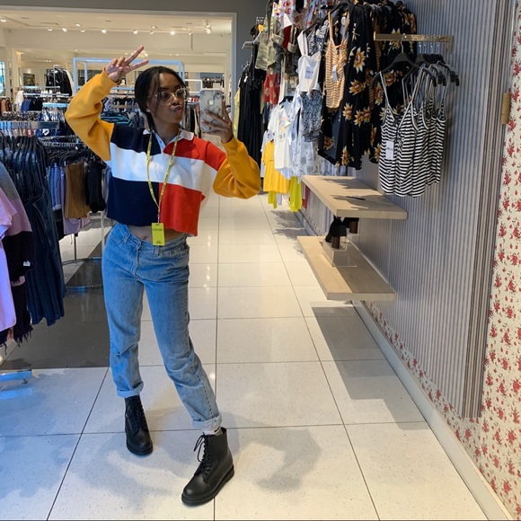 FOREVER 21 COLOR BLOCK LONG SLEEVE - Picture 5 of 7